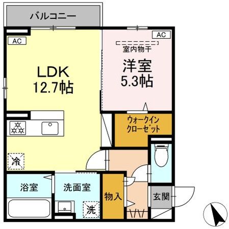 泉中央駅 徒歩7分 3階の物件間取画像